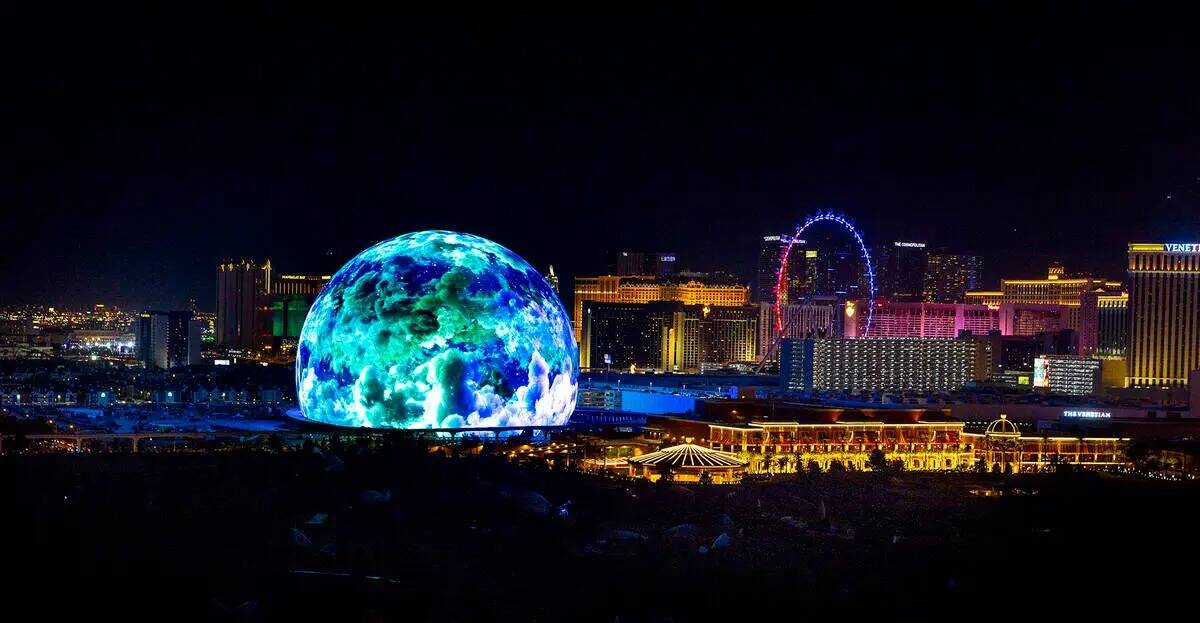 MSG Sphere ilumina el horizonte de Las Vegas con un deslumbrante espectáculo para celebrar el ...