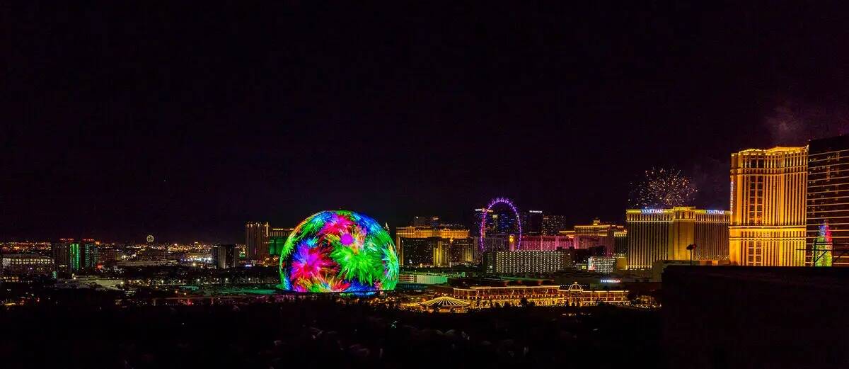 MSG Sphere ilumina el horizonte de Las Vegas con un deslumbrante espectáculo para celebrar el ...