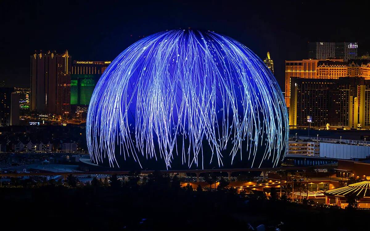 La MSG Sphere ilumina el horizonte de Las Vegas con un deslumbrante despliegue para celebrar el ...