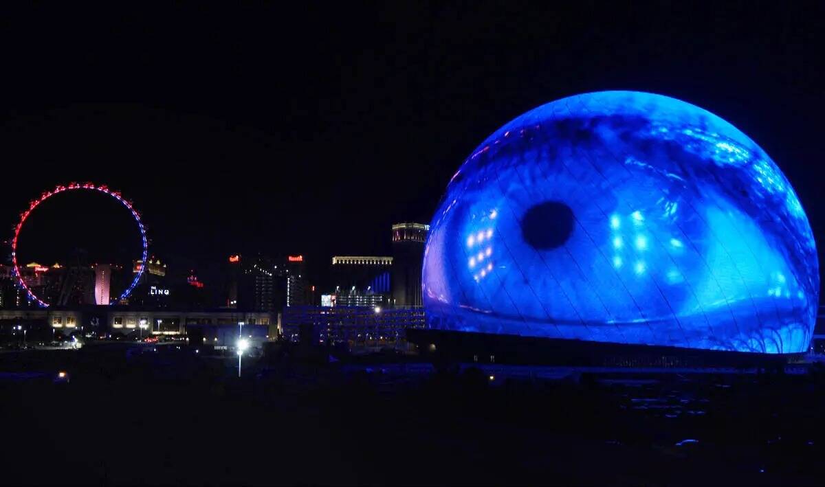 El espectáculo de fuegos artificiales MSG Sphere del 4 de julio, el martes 4 de julio de 2023, ...