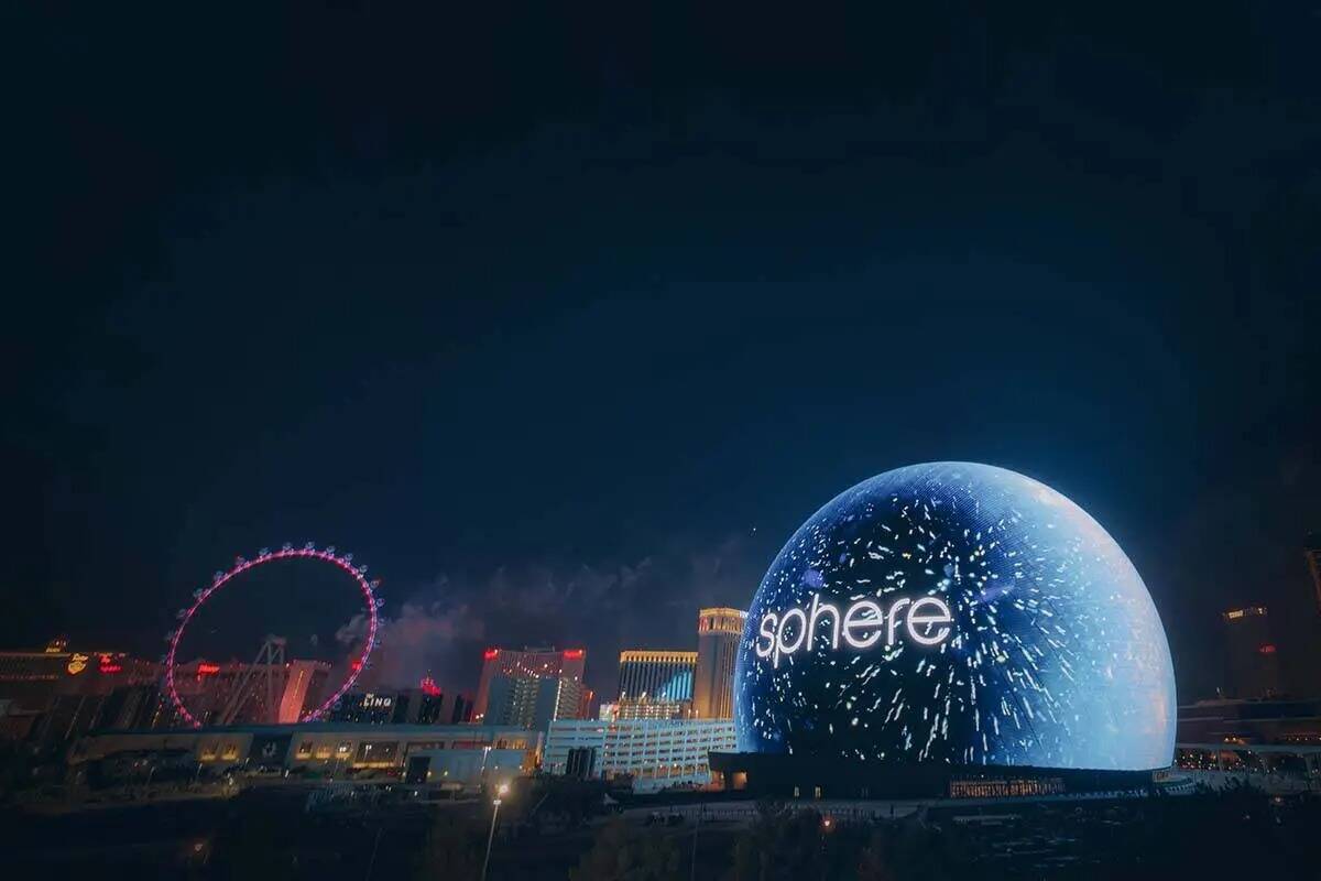 MSG Sphere se exhibió el martes 4 de julio de 2023 en Las Vegas. (Sphere Entertainment)