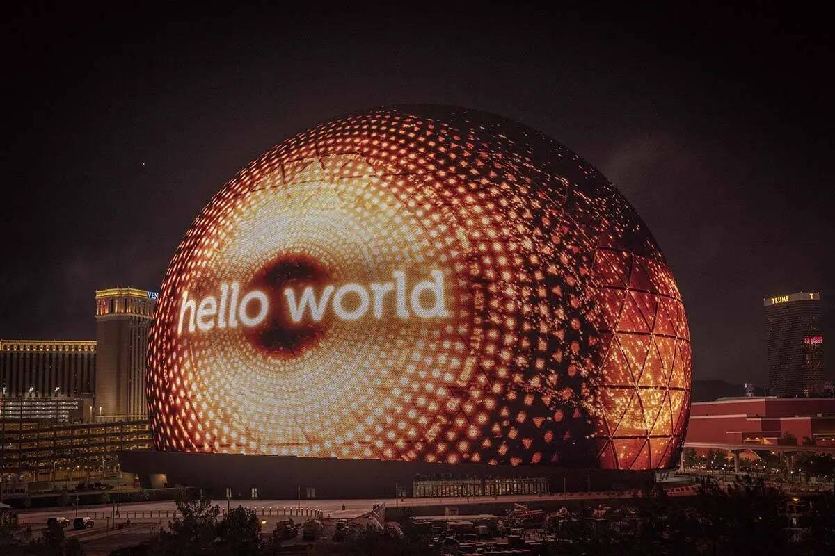 MSG Sphere se exhibió el martes 4 de julio de 2023 en Las Vegas. (Sphere Entertainment)