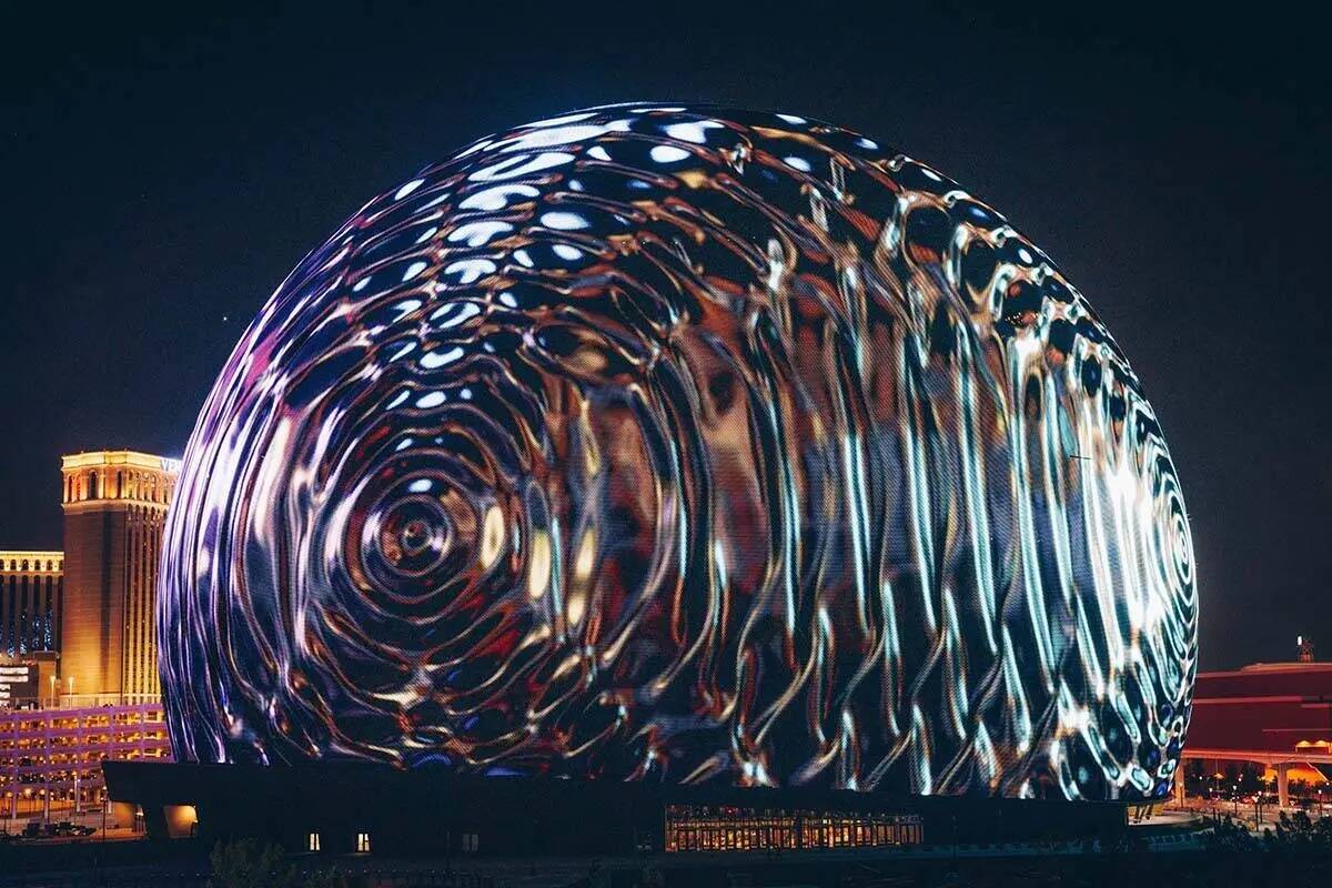 MSG Sphere se exhibió el martes 4 de julio de 2023 en Las Vegas. (Sphere Entertainment)