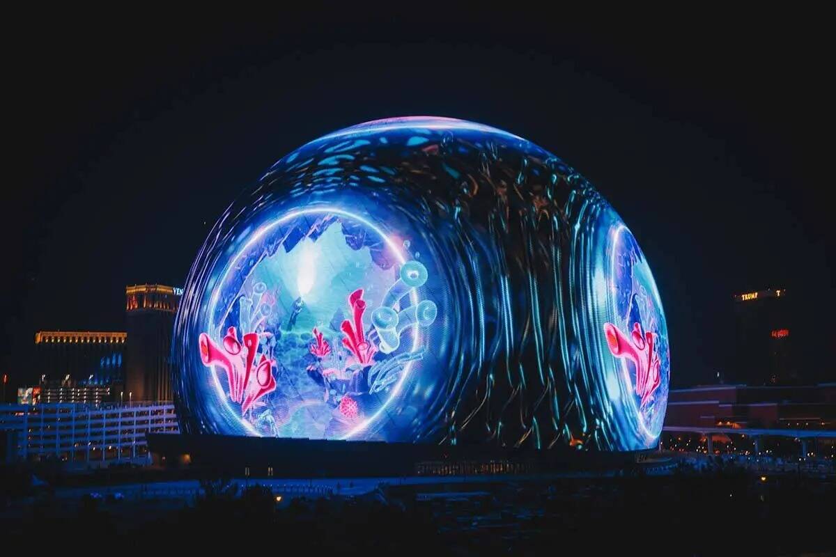 MSG Sphere se exhibió el martes 4 de julio de 2023 en Las Vegas. (Sphere Entertainment)