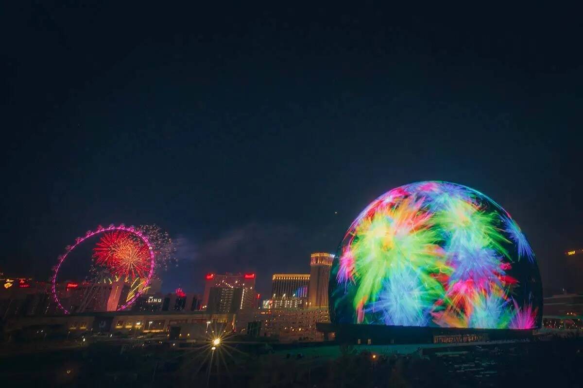 MSG Sphere se exhibió el martes 4 de julio de 2023 en Las Vegas. (Sphere Entertainment)