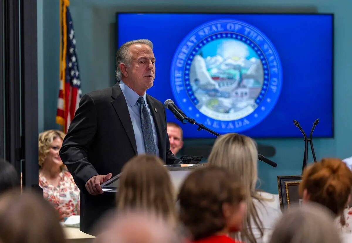 El gobernador de Nevada Joe Lombardo habla de la familia Patchett y su determinación para apro ...