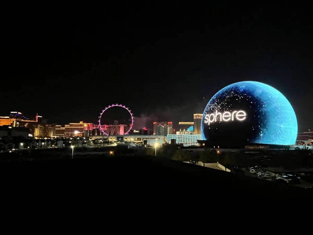 El espectáculo de fuegos artificiales MSG Sphere del 4 de julio se muestra el martes 4 de juli ...