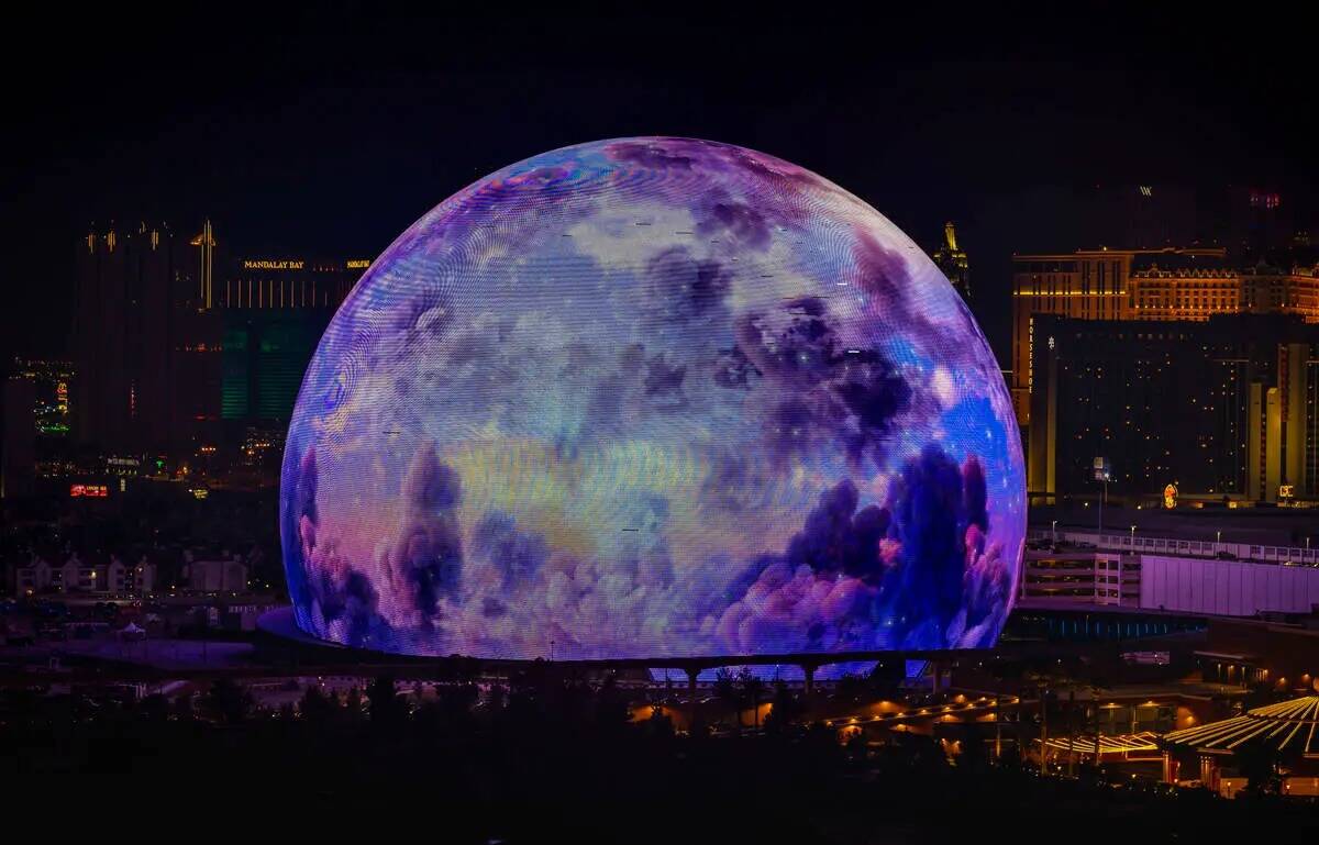 La MSG Sphere ilumina el horizonte de Las Vegas con un deslumbrante espectáculo para celebrar ...