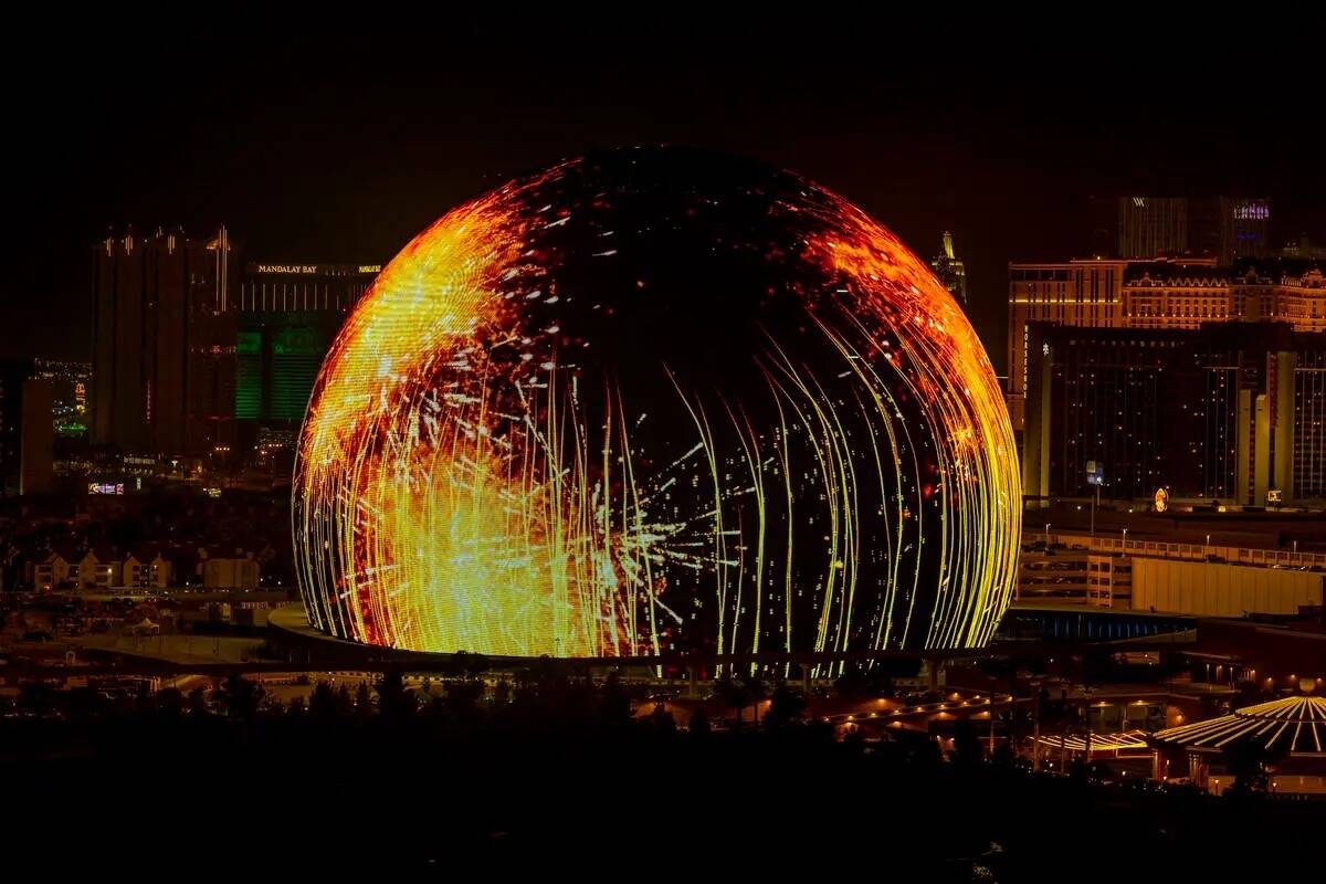 La MSG Sphere ilumina el horizonte de Las Vegas con un deslumbrante espectáculo para celebrar ...