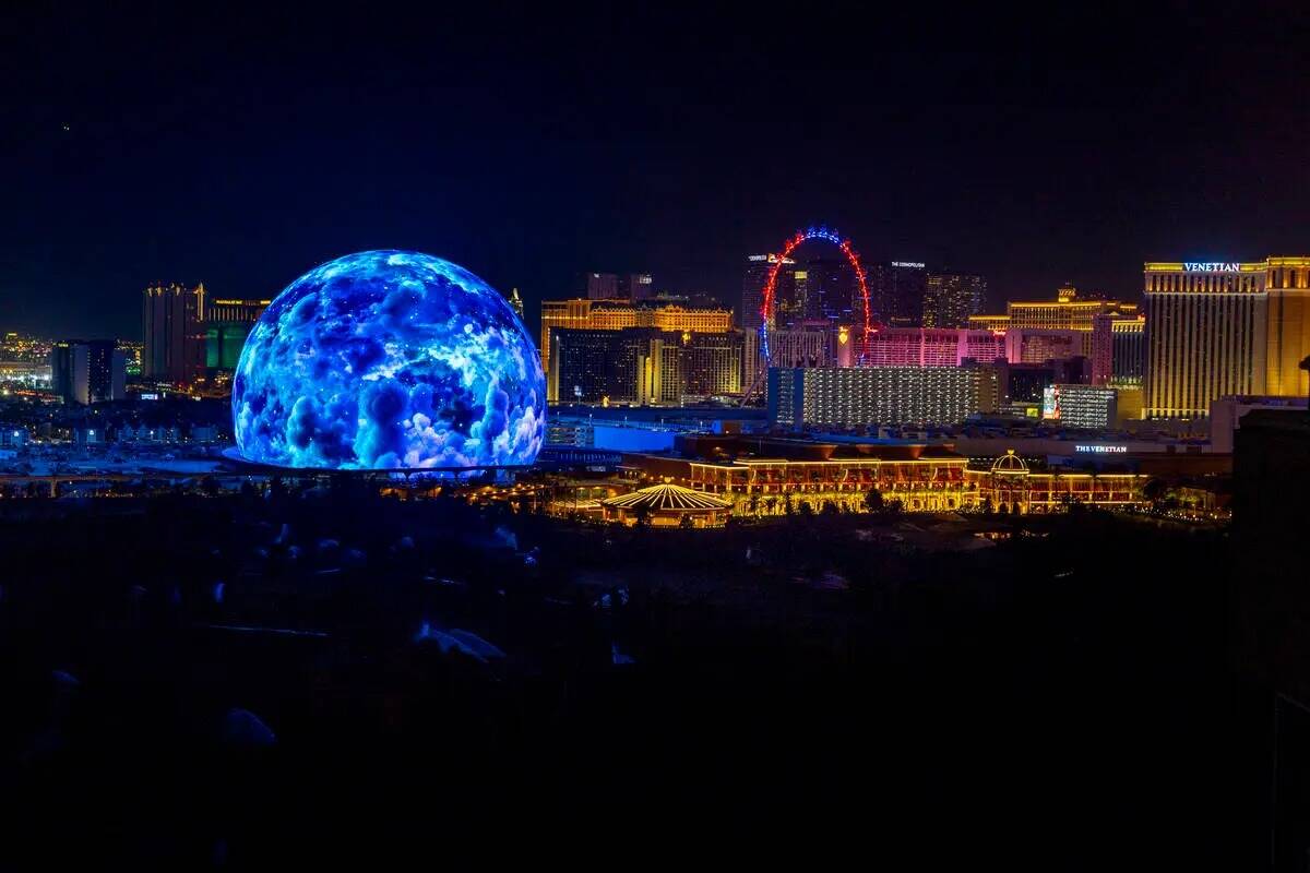 La MSG Sphere ilumina el horizonte de Las Vegas con un deslumbrante espectáculo para celebrar ...