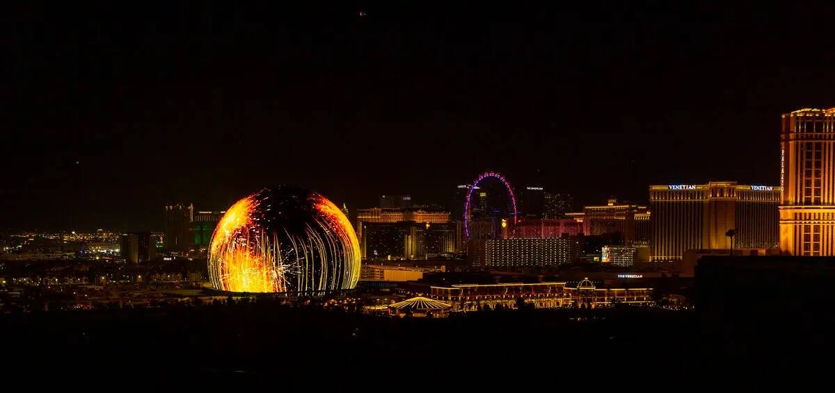 La MSG Sphere ilumina el horizonte de Las Vegas con un deslumbrante espectáculo para celebrar ...