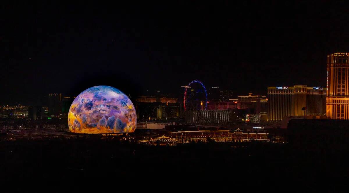 La MSG Sphere ilumina el horizonte de Las Vegas con un deslumbrante espectáculo para celebrar ...