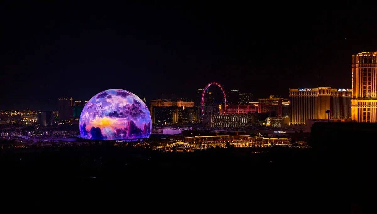 La MSG Sphere ilumina el horizonte de Las Vegas con un deslumbrante espectáculo para celebrar ...