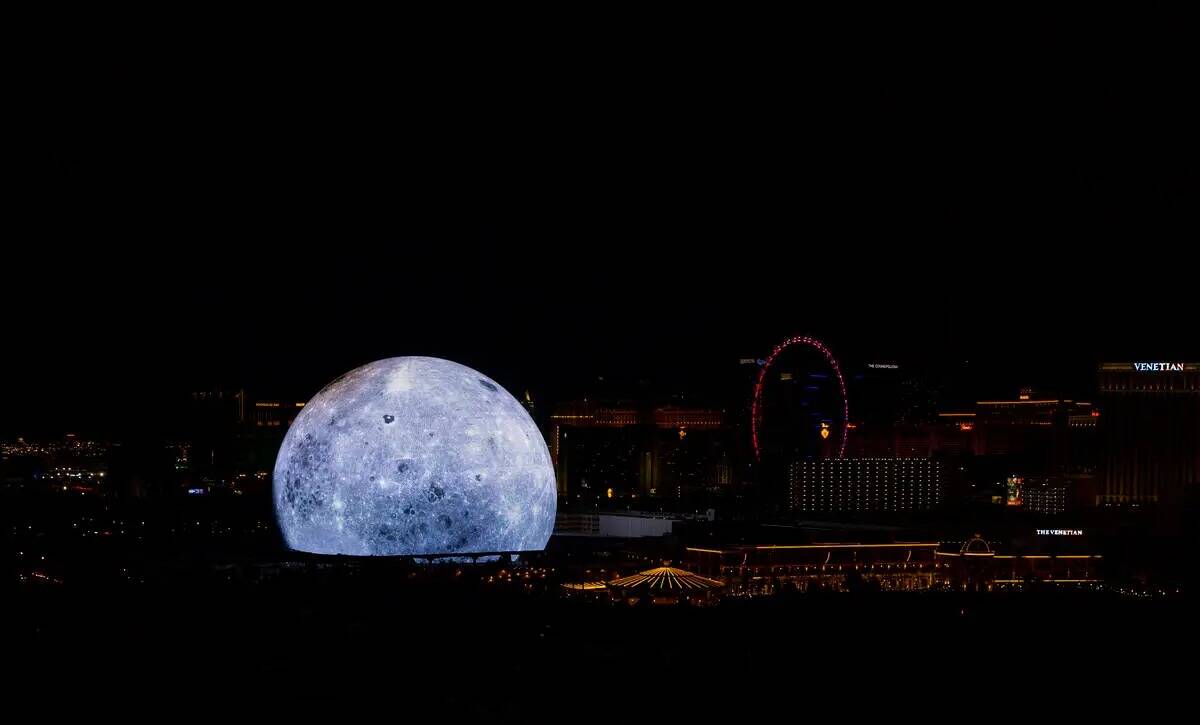 La MSG Sphere ilumina el horizonte de Las Vegas con un deslumbrante espectáculo para celebrar ...