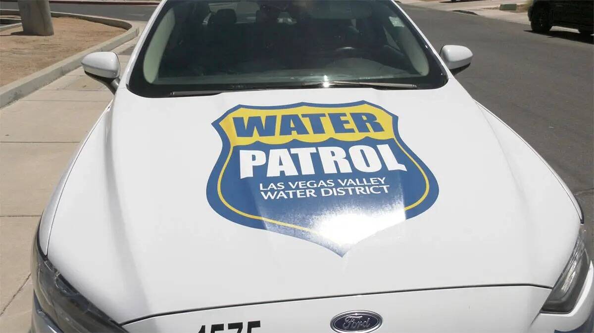 Una patrulla del distrito de agua del valle de Las Vegas (Las Vegas Review-Journal)