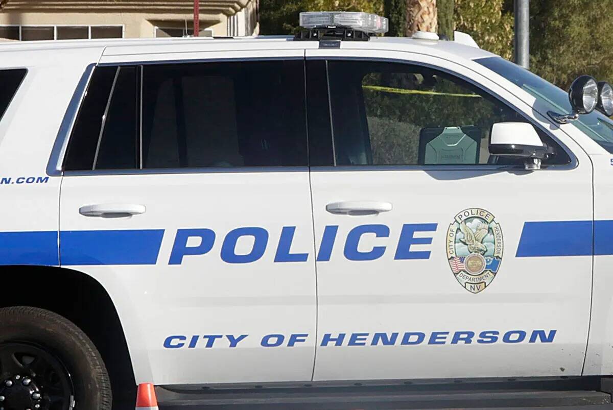 Auto de la policía de Henderson (Archivo/Las Vegas Review-Journal)