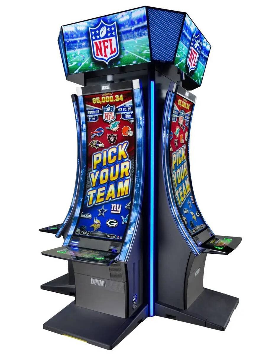 La máquina tragamonedas Super Bowl Jackpots, la primera tragamonedas de la NFL con licencia of ...