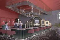Representación digital del bar y restaurante Queen Las Vegas. Se espera que el bar, club noctu ...
