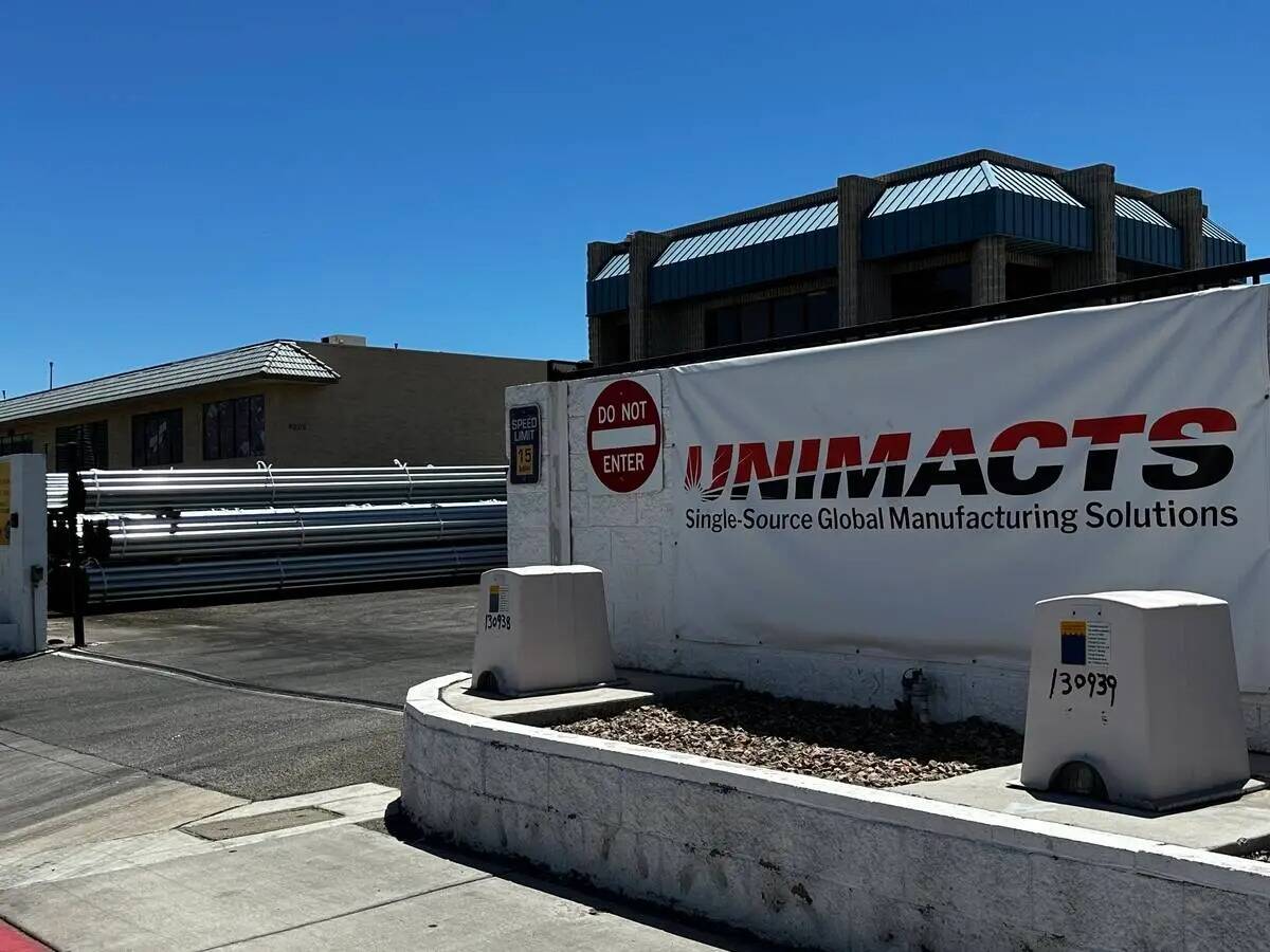La planta de fabricación de Unimacts, que abrió en 2023 y fabrica tubos de torsión que sopor ...