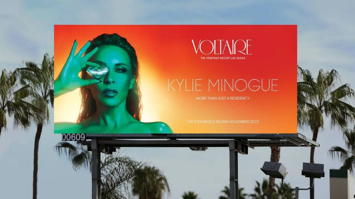 La producción de la residencia de Kylie Minogue comienza en The Venetian el 3 de noviembre de ...