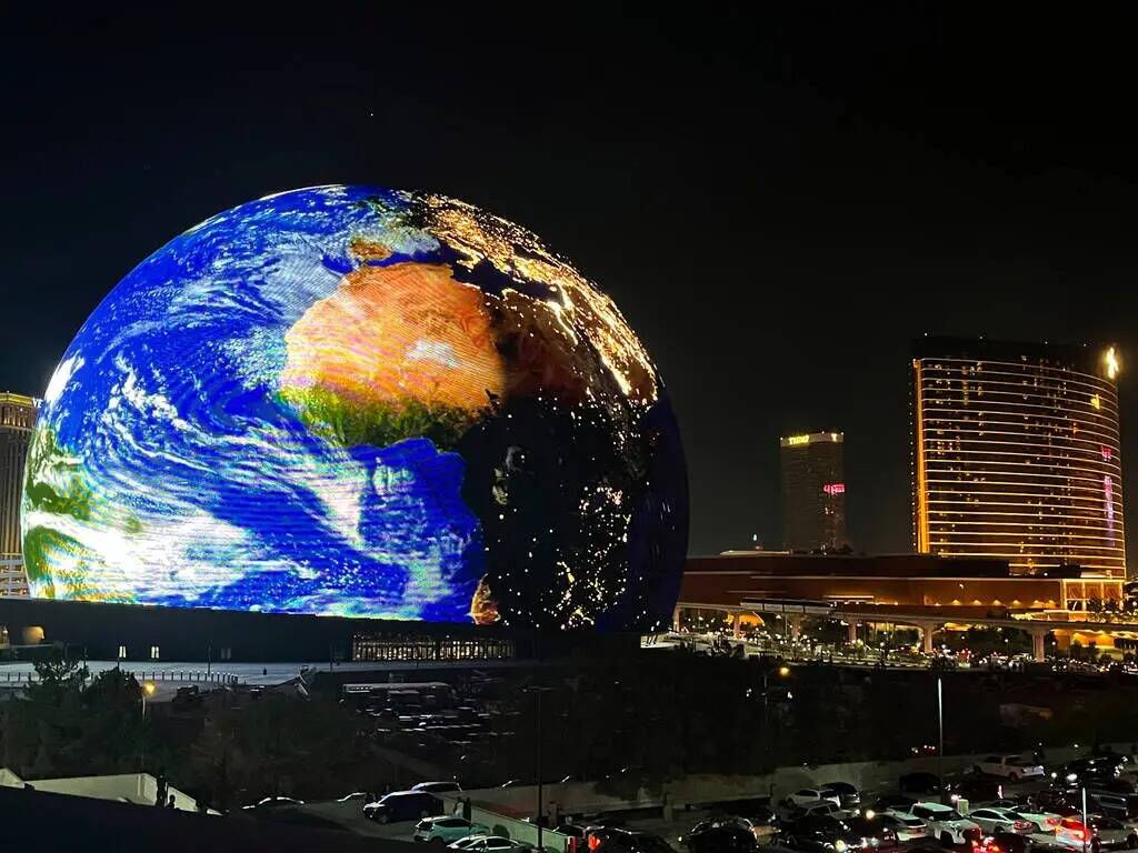 La MSG Sphere ilumina el horizonte de Las Vegas con un espectáculo para celebrar el Día de la ...