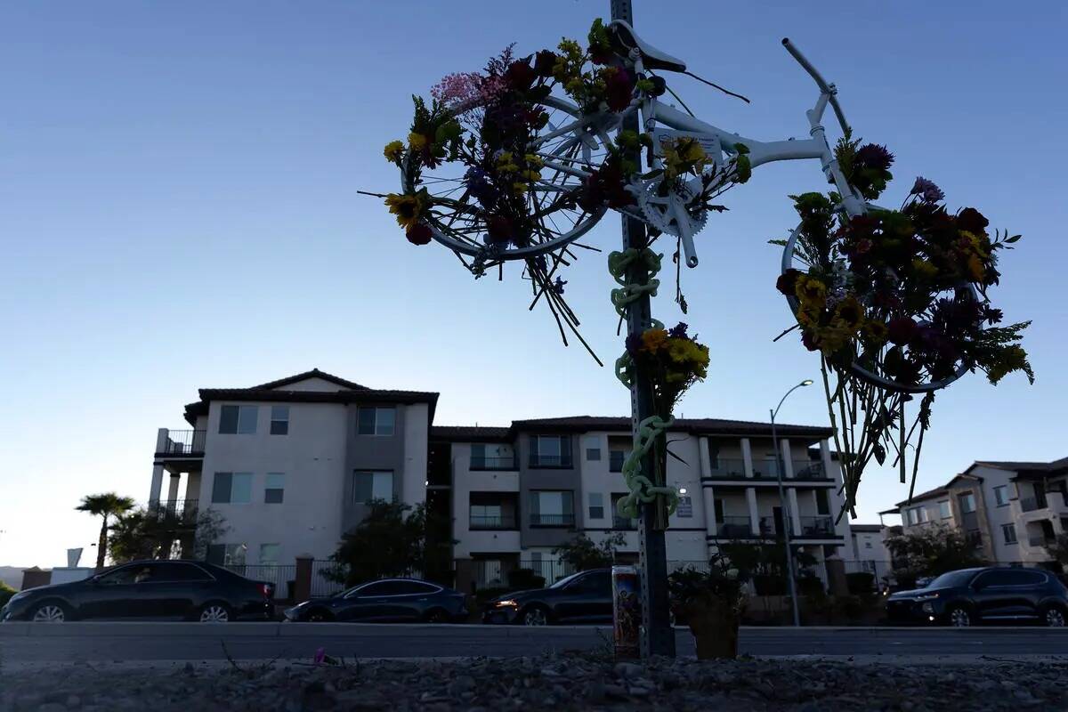 Un monumento para Andreas Probst, un ciclista que murió en un atropello y fuga mientras montab ...