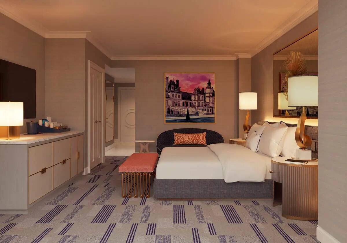 Representación de una suite King en el Fontainebleau Las Vegas. (Fontainebleau Development)
