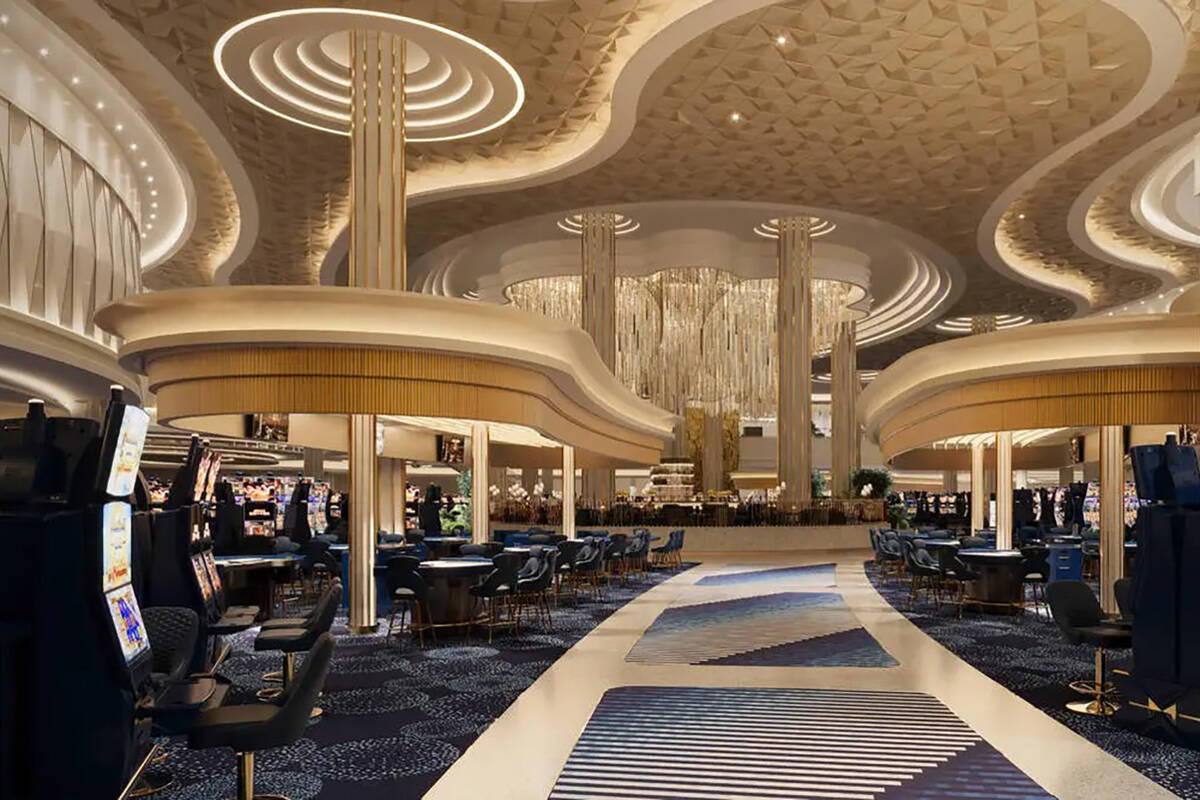 Representacion digital del piso del casino del Fontainebleau Las Vegas. (Fontainebleau Development)