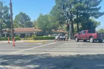 Un peatón fue atropellado por un vehículo cerca de South Rancho Drive y Palomino Lane a las 1 ...