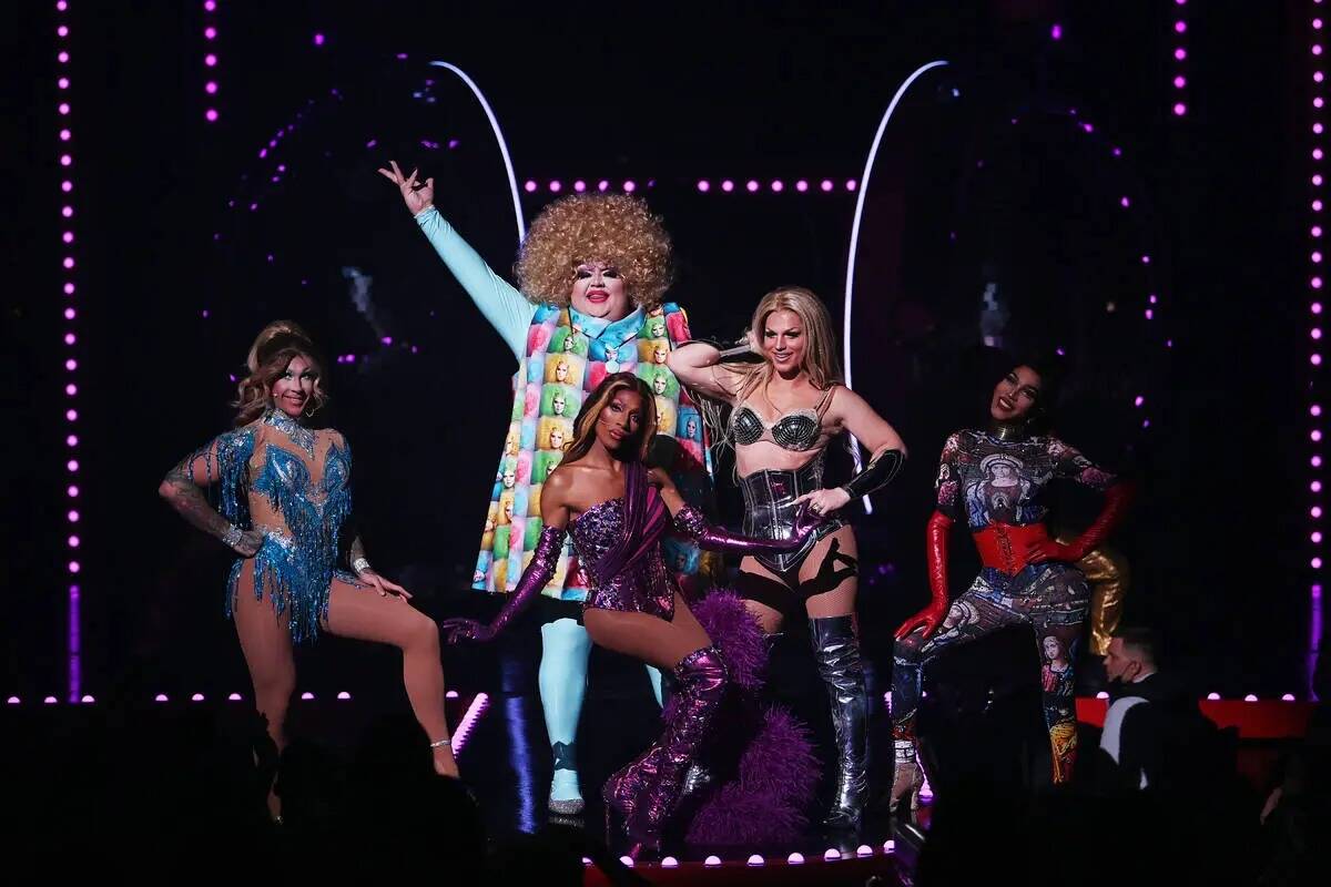 Las drag queens Kameron Michaels, Eureka O'Hara, Jaida Essence Hall, Derrick Berry y Trinity K. ...