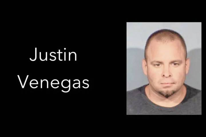 Justin Leigh Venegas, de 40 años, en la foto de su detención. Imagen cortesía del Departamen ...