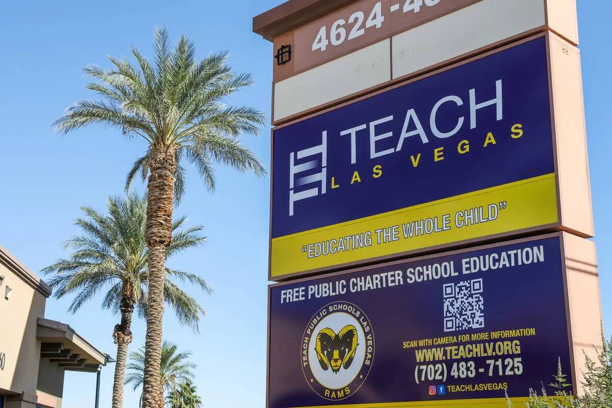 TEACH Las Vegas Charter School el domingo 8 de octubre de 2023 en Las Vegas. (Daniel Pearson/La ...