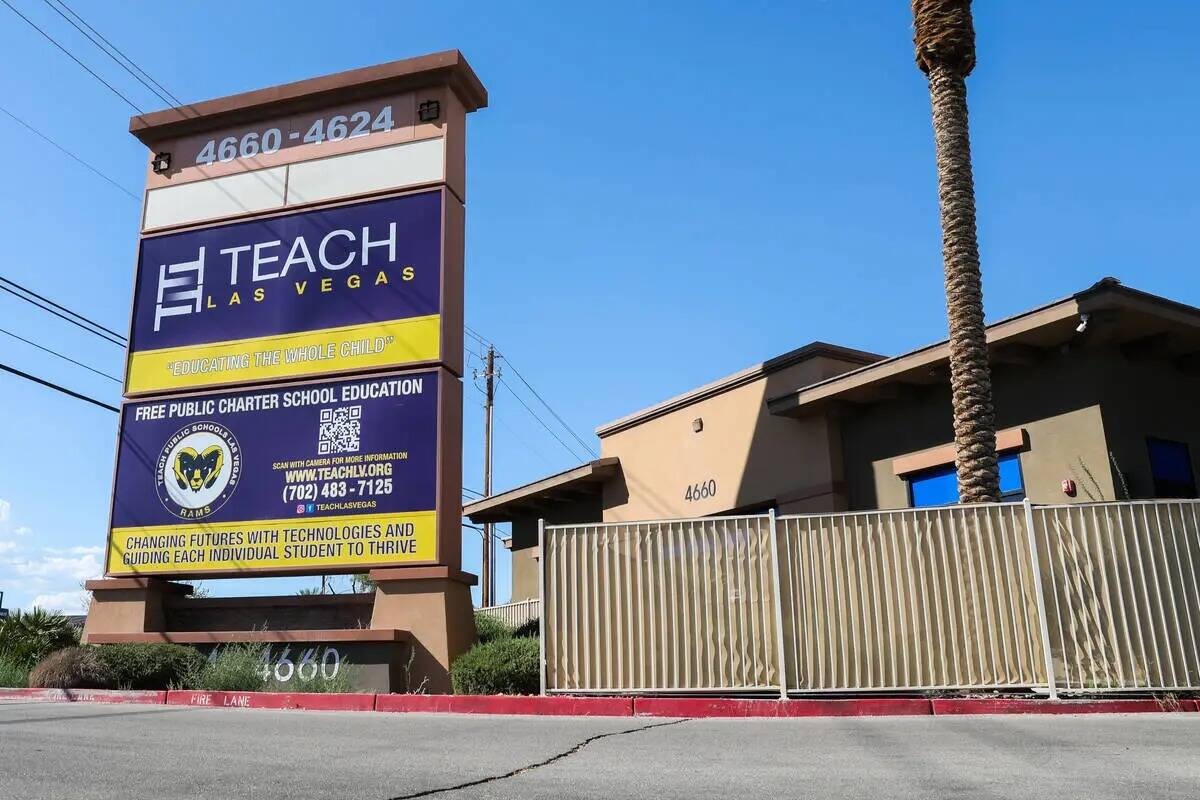 TEACH Las Vegas Charter School el domingo 8 de octubre de 2023 en Las Vegas. (Daniel Pearson/La ...