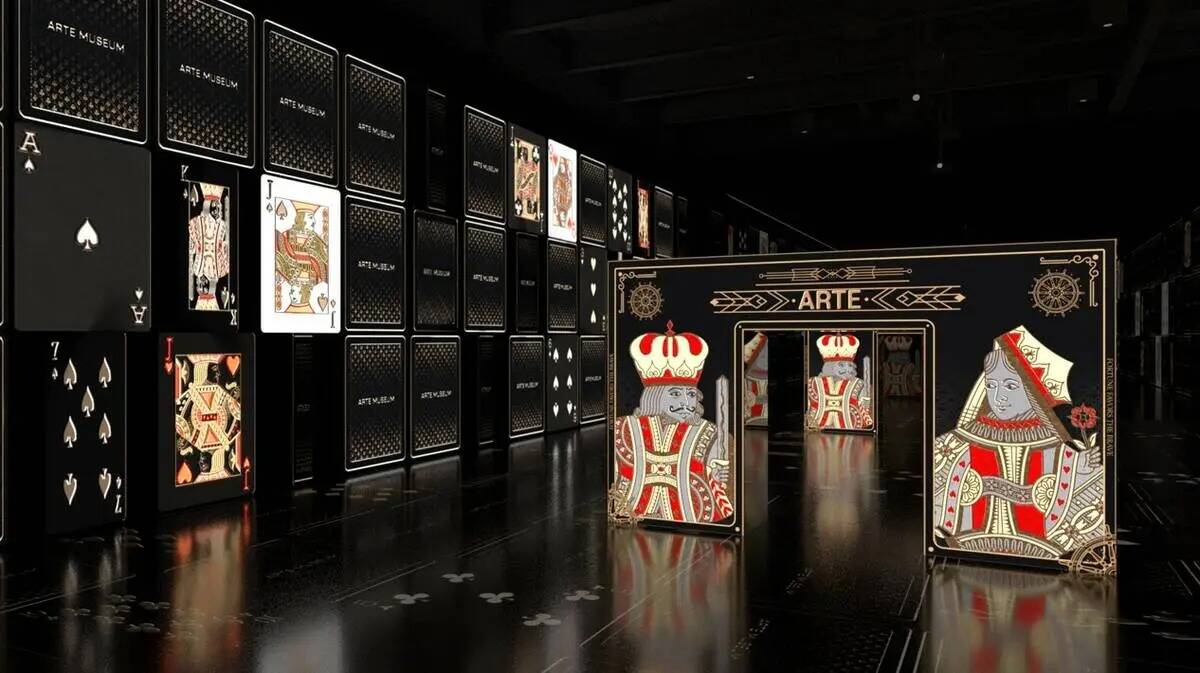 Imágenes de Las Vegas en Arte Museum. La atracción de proyección digital se inaugurará en e ...