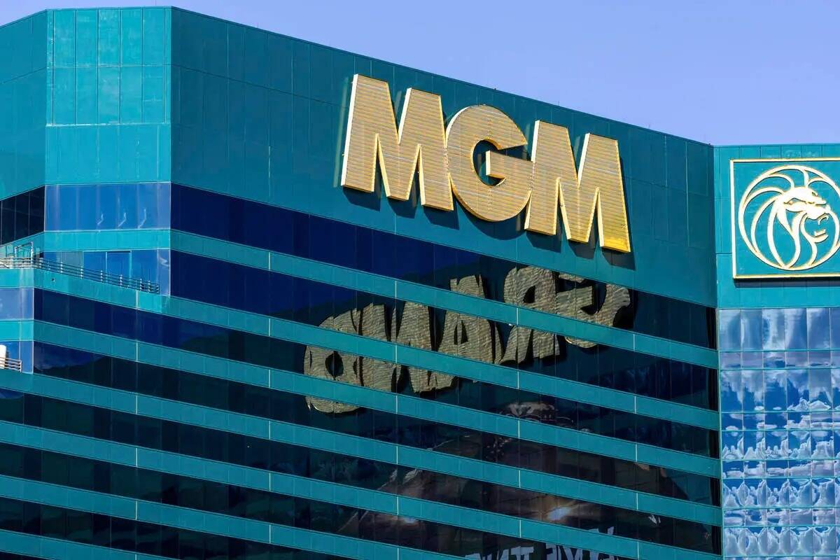 El MGM Grand en pie el martes 12 de septiembre de 2023, en Las Vegas. (L.E. Baskow/Las Vegas Re ...