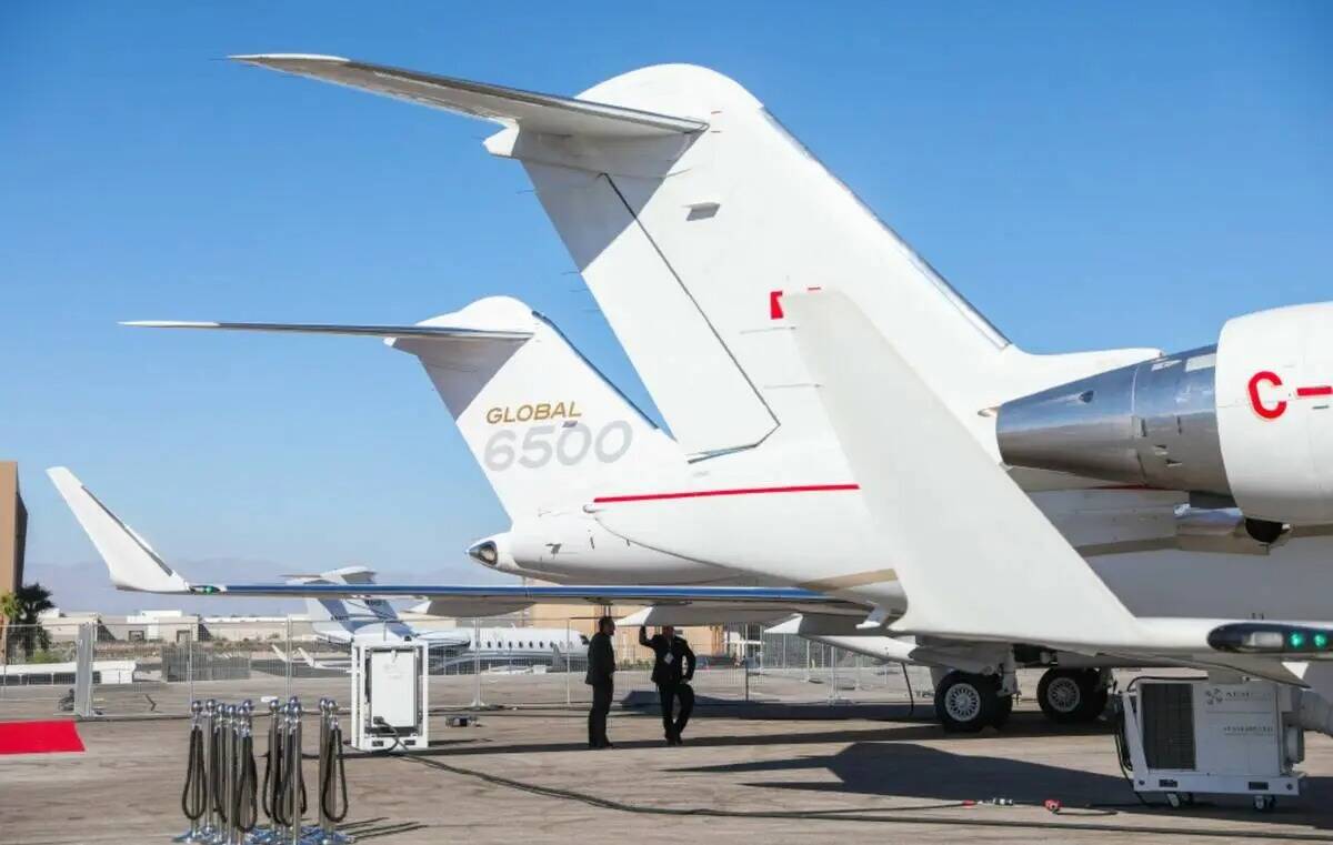 Aviones privados expuestos en 2023 NBAA Business Aviation Convention & Exhibition celebrada en ...