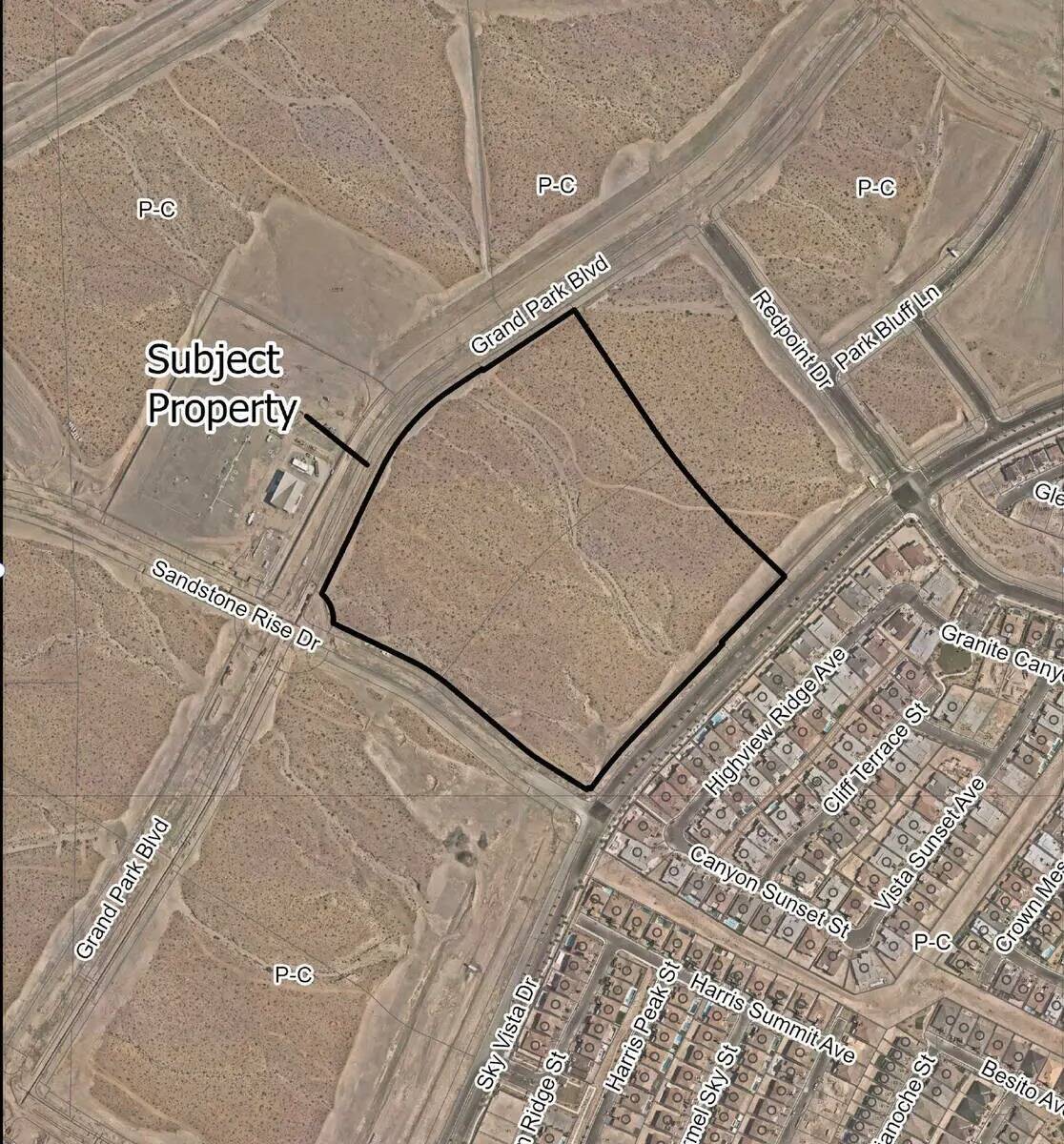 Un urbanizador planea construir 92 parcelas en este terreno de la zona oeste de Summerlin. (Ciu ...