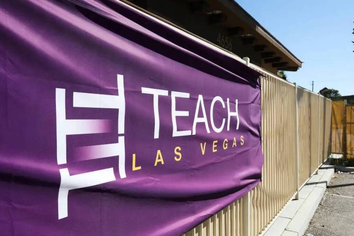 TEACH Las Vegas Charter School vista el domingo 8 de octubre de 2023 en Las Vegas. (Daniel Pear ...