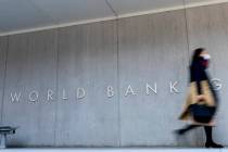 ARCHIVO - Edificio del Banco Mundial en Washington, lunes 5 de abril de 2021. El Banco Mundial ...