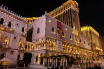 The Venetian, el miércoles 2 de febrero de 2022, en Las Vegas. (Benjamin Hager/Las Vegas Revie ...