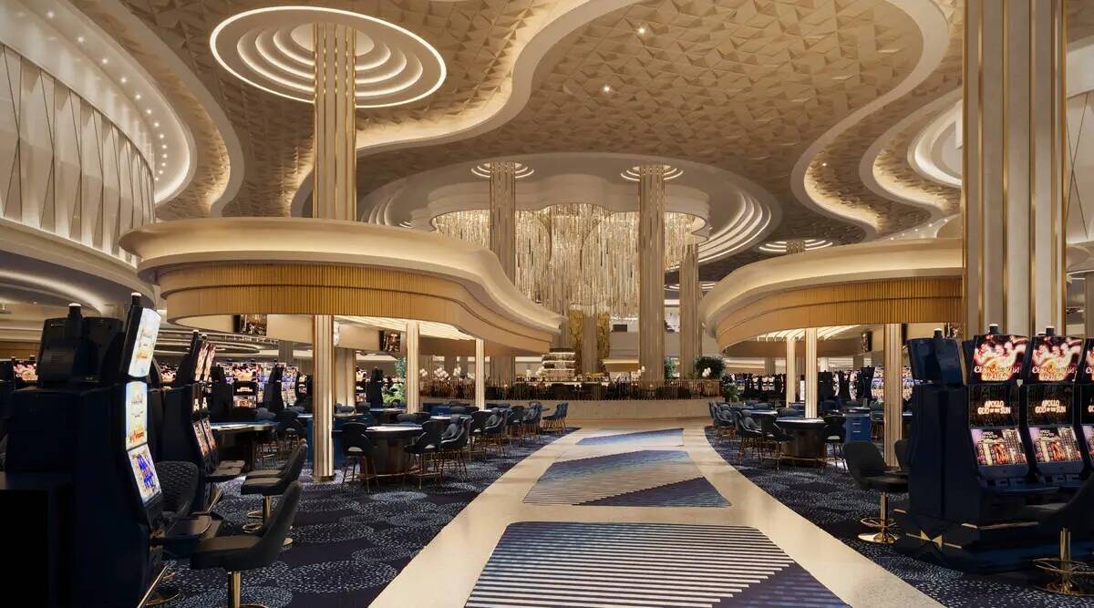 Representación digital del piso del casino de Fontainebleau Las Vegas. (Desarrollo de Fontaine ...