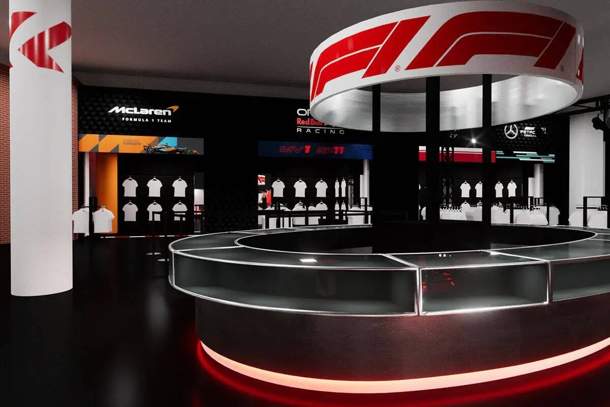 Está previsto que la tienda emergente F1 Las Vegas Hub abra sus puertas a los fans del 13 al 2 ...