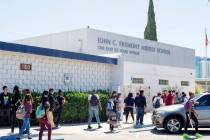 Fremont Middle School en Las Vegas. (Las Vegas Review-Journal)