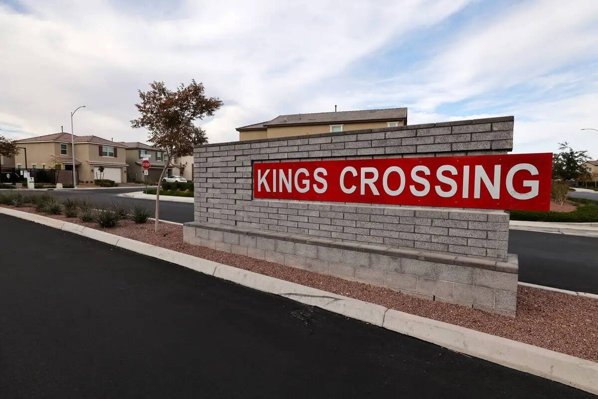 Viviendas en el vecindario de Kings Crossings, en North Las Vegas, el lunes 13 de noviembre de ...