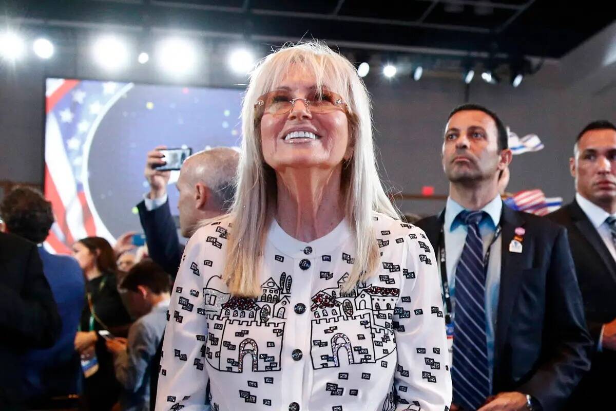 Miriam Adelson, esposa del presidente ejecutivo de Las Vegas Sands Corporation y megadonante re ...