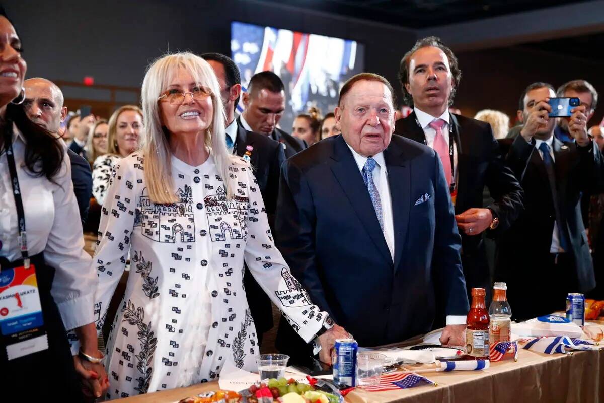 El presidente ejecutivo de Las Vegas Sands Corporation y mega donante republicano Sheldon Adels ...