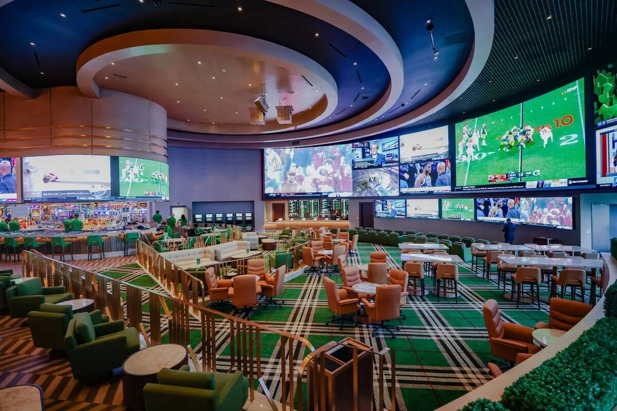 STN Sportsbook en el Durango Resort and Casino de Las Vegas, lunes 4 de diciembre de 2023. (Rac ...