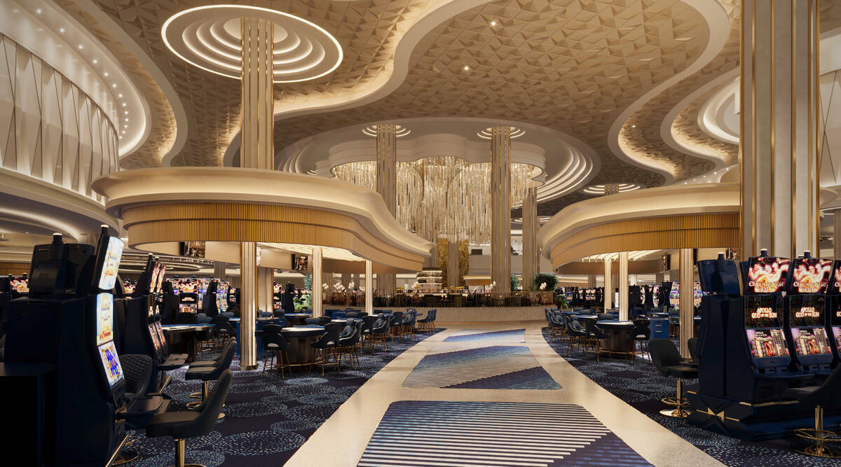 Representación artística del piso del casino del Fontainebleau Las Vegas. (Fontainebleau Deve ...