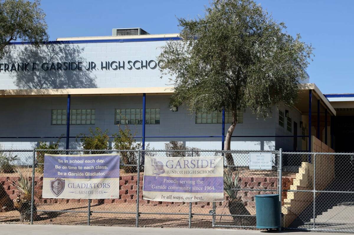 Garside Junior High School en 2022. (K.M. Cannon/Las Vegas Review-Journal)