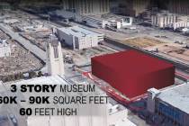 Vista del edificio del Museo de Arte de Las Vegas ubicado en Symphony Park. (Museo de Arte de L ...